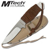 7.75 Inch Leather Wrap Stainless Desert Survival Knife Collectible Weapons - Tophatter Daily Deals