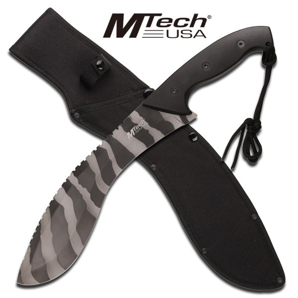 MTech Heavy Duty Urban Camo Machete Tactical Knife - 4.5mm Thick Blade - TOPHATTER'S ARMORY DEALS Collectible Weapons - Tophatter Daily Deals
