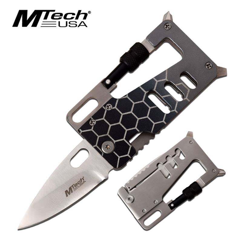 Wallet Style Folding Knife Multi Tool Tactical Survival EDC KIT Collectible Weapons - Tophatter Daily Deals