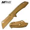 Mtech Copper Titanium Cleaver Blade Spring Assisted Tactical Folding Knife - Tophatter's Army Products & Self Defense Collectible Weapons - Tophatter Daily Deals