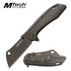 Mtech Gunmetal Gray Cleaver Blade Spring Assisted Tactical Folding Knife - Tophatter's Army Products & Self Defense Collectible Weapons - Tophatter Daily Deals