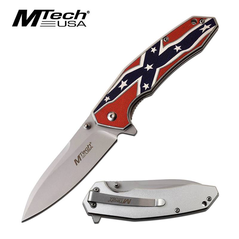 Confederate States Spring Assisted Folding Pocket Knife - TOPHATTER'S ARMORY DEALS Collectible Weapons - Tophatter Daily Deals