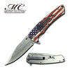 American Flag Skull These Colors Don't Run Blade Spring Assisted Knife Collectible Weapons - Tophatter Daily Deals