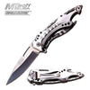 EDC Tactical Silver Spring Assited Opening Pocket Knife - Tophatter's Army Products & Self Defense Collectible Weapons - Tophatter Daily Deals
