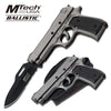 M9 Assisted Opening Knife With Holster 4.75 Inch Closed Grey and Black - TOPHATTER'S ARMORY DEALS Collectible Weapons - Tophatter Daily Deals