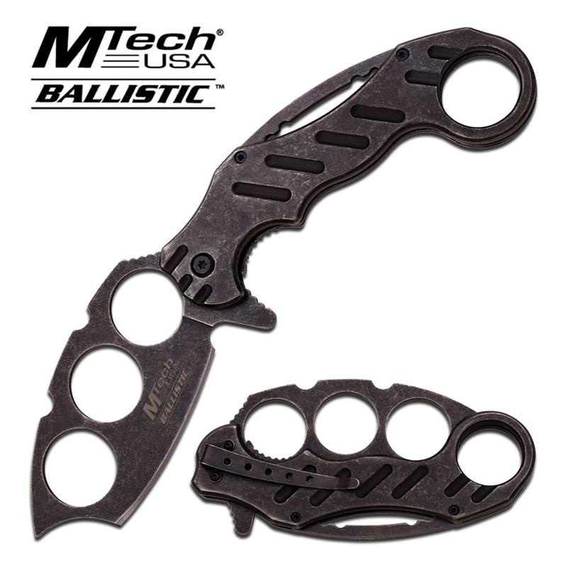 MTech USA Assisted Opening Knuckler Knife - Tophatter's Guns'N'Weapons Store - FREE SHIPPING Collectible Weapons - Tophatter Daily Deals