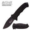 Mtech Tactical Spring Assist Knife Black Handle - TOPHATTER'S ARMORY DEALS Collectible Weapons - Tophatter Daily Deals