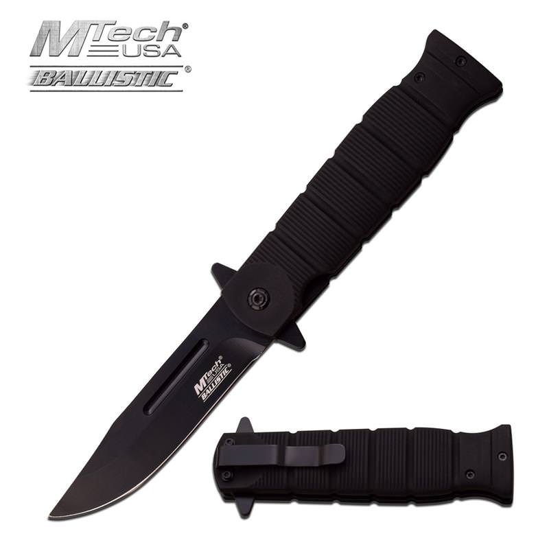 MTech Ballistic Bayonet Dagger Style Military Tactical Spring Assist Knife Collectible Weapons - Tophatter Daily Deals