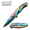 Mtech Assisted Open Vibrant Titanium Pocket Knife - TOPHATTER'S ARMORY DEALS Collectible Weapons - Tophatter Daily Deals