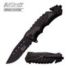 MTech USA Ballistic Stylish Black Spring Assisted Knife - Tophatter's Army Products & Self Defense Collectible Weapons - Tophatter Daily Deals