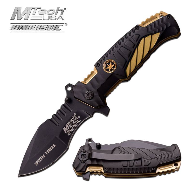 MTech USA 4.75 Inch Closed Special Forces Spring Assisted Opening Knife - Tophatter's Guns'N'Weapons Store - FREE SHIPPING Collectible Weapons - Tophatter Daily Deals