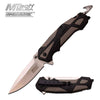 Edc Spring Assisted Knife With Black & Light Brown Handle Collectible Weapons - Tophatter Daily Deals