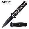 Black & Satin Design Spring Assisted Folding Knife With Pocket Clip Collectible Weapons - Tophatter Daily Deals