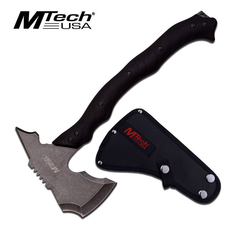 Mtech Full Tang Stonewash Tactical Throwing Hatchet Axe Tomahawk - Tophatter's Guns'N'Weapons Store Collectible Weapons - Tophatter Daily Deals