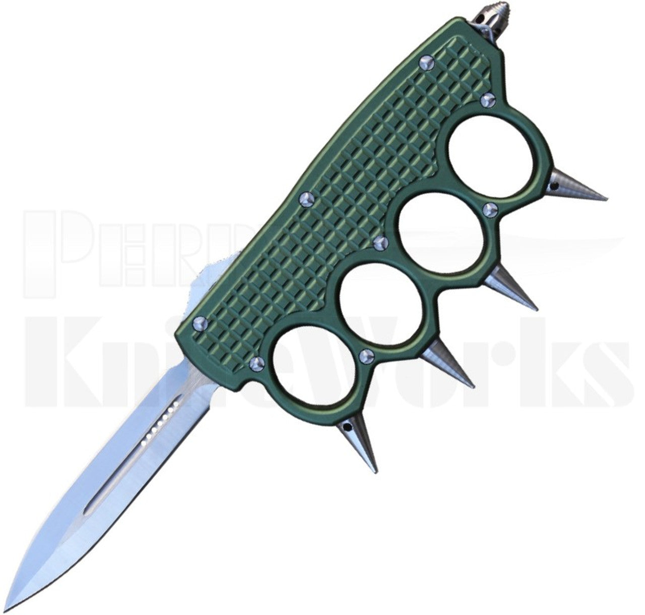 MT Knuckle OT* MACHINED KNUCKLE TRENCH Knife Green - Tophatter Daily Deals