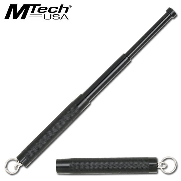 Mtech 12 Inch Expandable Keychain Steel Self Defense Baton - TOPHATTER'S ARMORY DEALS Collectible Weapons - Tophatter Daily Deals