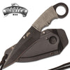 Tactical Defense Neck Boot Knife Tanto Grey Paracord Sheath - TOPHATTER'S ARMORY DEALS Collectible Weapons - Tophatter Daily Deals