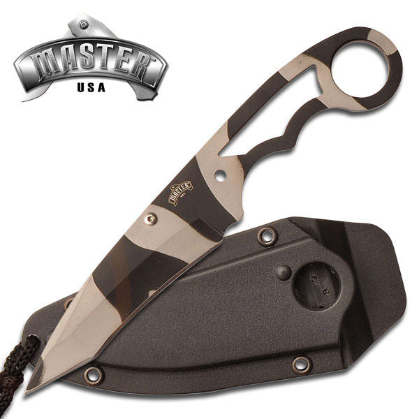 Tactical Defense Neck Boot Knife Tanto Urban Camo With Sheath - TOPHATTER'S ARMORY DEALS Collectible Weapons - Tophatter Daily Deals