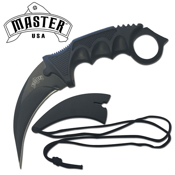 7.5 Inch Fixed Blade Tactical Karambit Neck Defense Knife Collectible Weapons - Tophatter Daily Deals