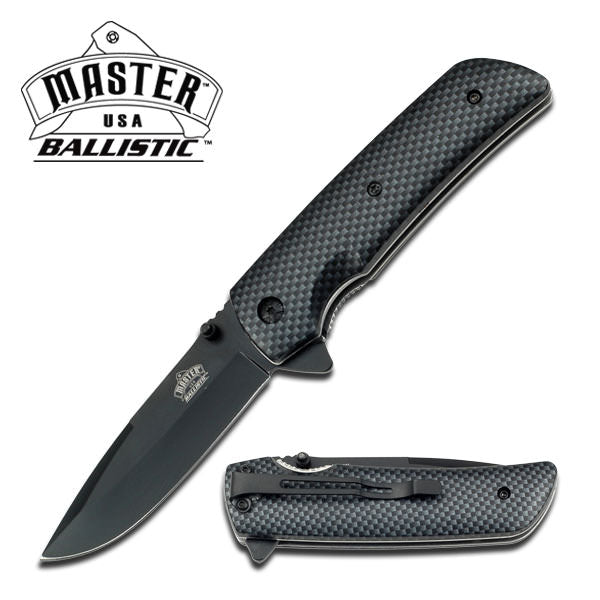 Carbon Fiber Camo Handle Spring Assisted Knife - Tophatter's Guns'N'Weapons Store Collectible Weapons - Tophatter Daily Deals