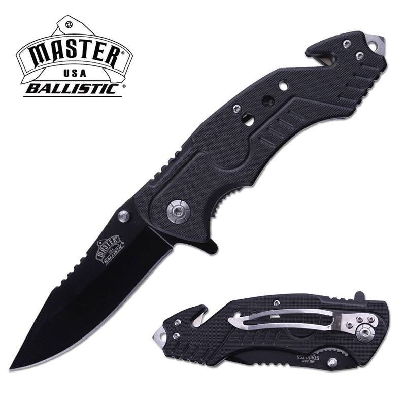 4.75 Inch Closed Rescue Folder Spring Assist Knife - TOPHATTER'S ARMORY DEALS Collectible Weapons - Tophatter Daily Deals
