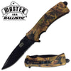 Jungle Camo Handle Rescue Spring Assist Knife With Fire Starter - TOPHATTER'S ARMORY DEALS Collectible Weapons - Tophatter Daily Deals