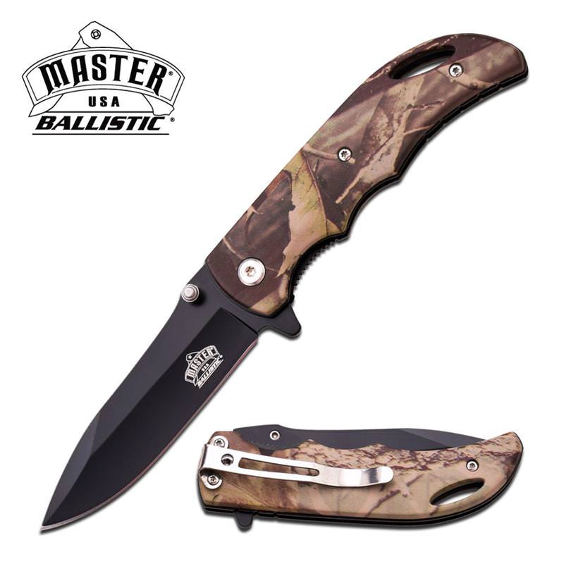 Ballistic Forest Camo Hunting Assisted Opening Pocket Knife - Tophatter's Guns'N'Weapons Store Collectible Weapons - Tophatter Daily Deals