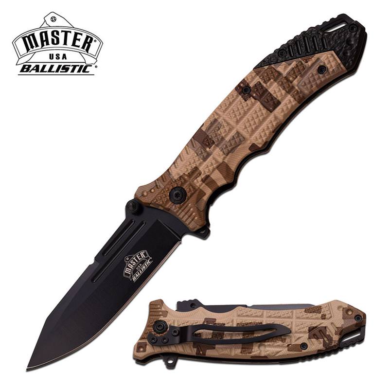 4.75 Inch Closed Master USA Digital Camo Spring Assisted Opening Knife Collectible Weapons - Tophatter Daily Deals
