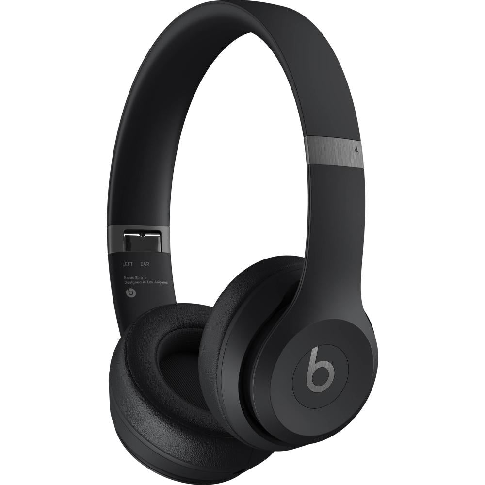 Refurbished Beats Solo 4 On Ear Headphones Matte Black On-Ear Headphones - Tophatter Daily Deals