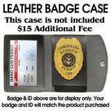 435 Fugitive Recovery Agent Badge - Tophatter's Weapons'N'Deals Professional Quality Stock Badges - Tophatter Daily Deals