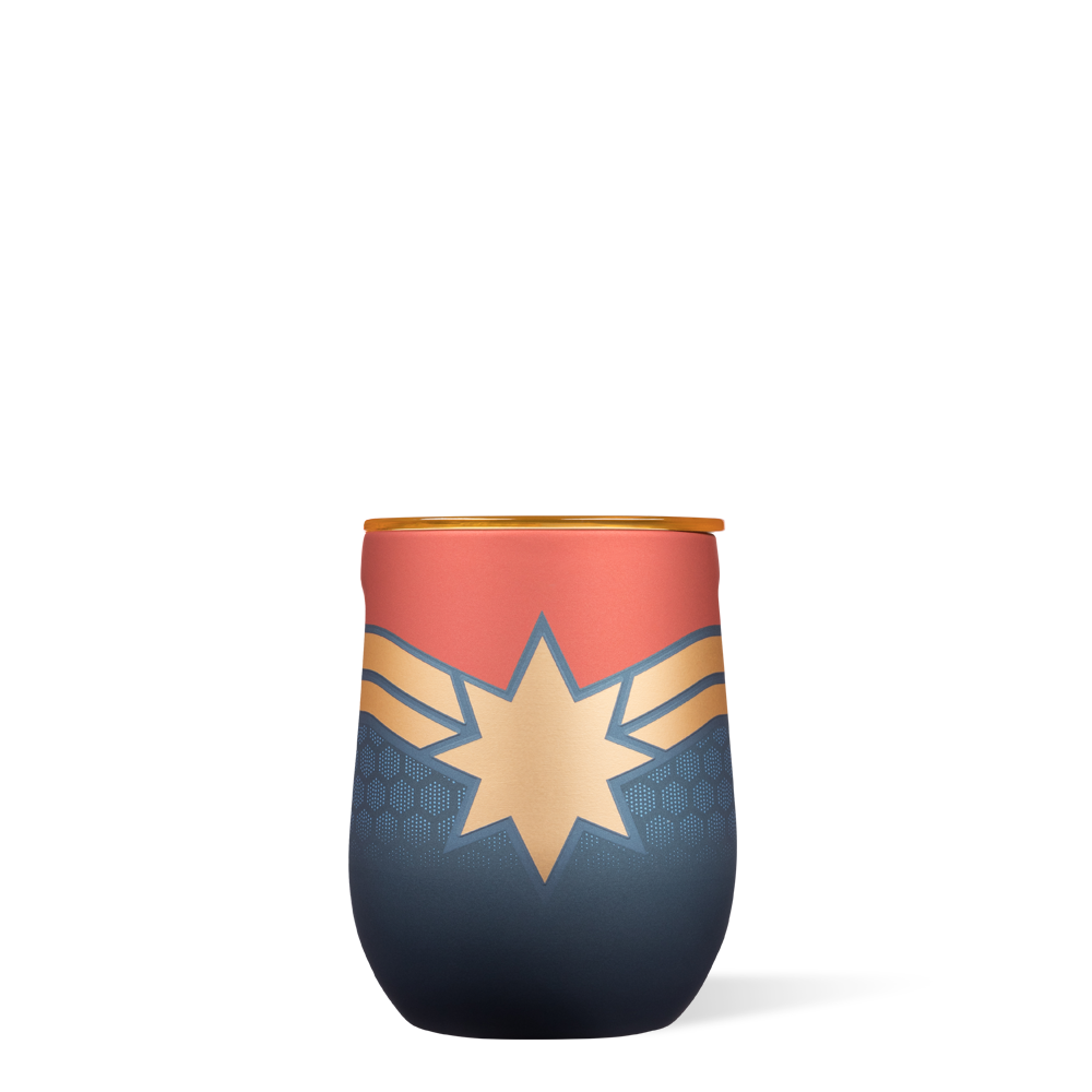 Marvel Stemless by CORKCICLE. Captain Marvel 12oz Stemless - Tophatter Daily Deals