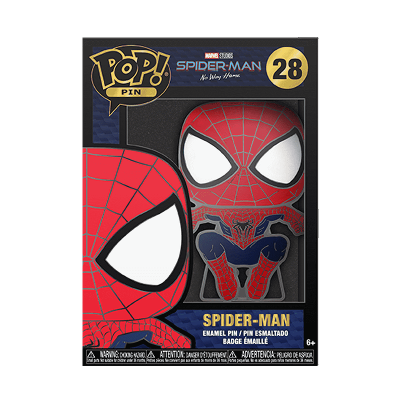 Spider-Man: No Way Home – Andrew Garfield Glow-in-the-Dark Pop! Enamel Pin Enamel Pin - Tophatter Daily Deals