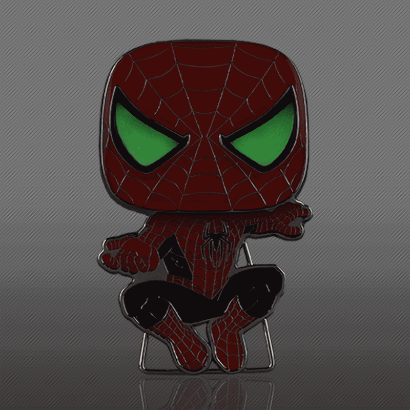 Spider-Man: No Way Home – Tobey Maguire Glow-in-the-Dark Pop! Enamel Pin Enamel Pin - Tophatter Daily Deals