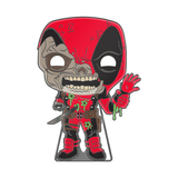 Marvel Zombies – Zombie Deadpool Glow-in-the-Dark Pop! Enamel Pin Enamel Pin - Tophatter Daily Deals