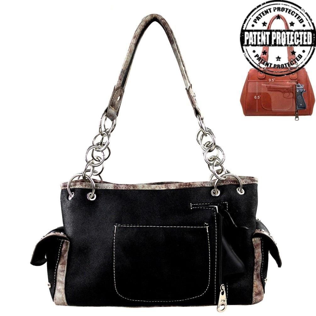 Montana West® Bright Embroidered & Bling Concealed Carry Shoulder Strap Purse Handgun Purses - Tophatter Daily Deals