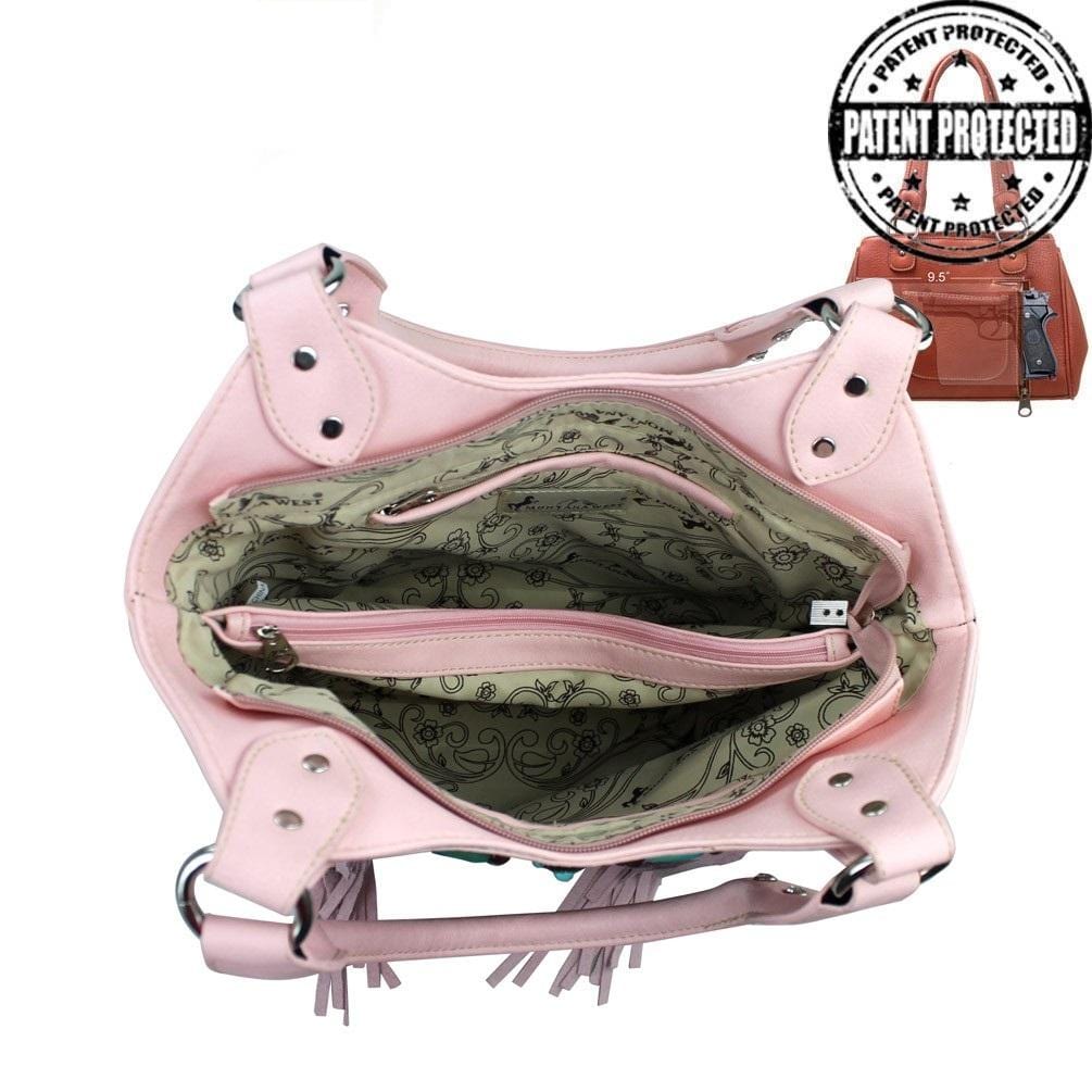 Montana West® Fringe Collection Concealed Carry Purse Shoulder Bag Handgun Purses - Tophatter Daily Deals