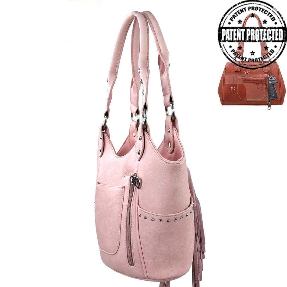 Montana West® Fringe Collection Concealed Carry Purse Shoulder Bag Handgun Purses - Tophatter Daily Deals