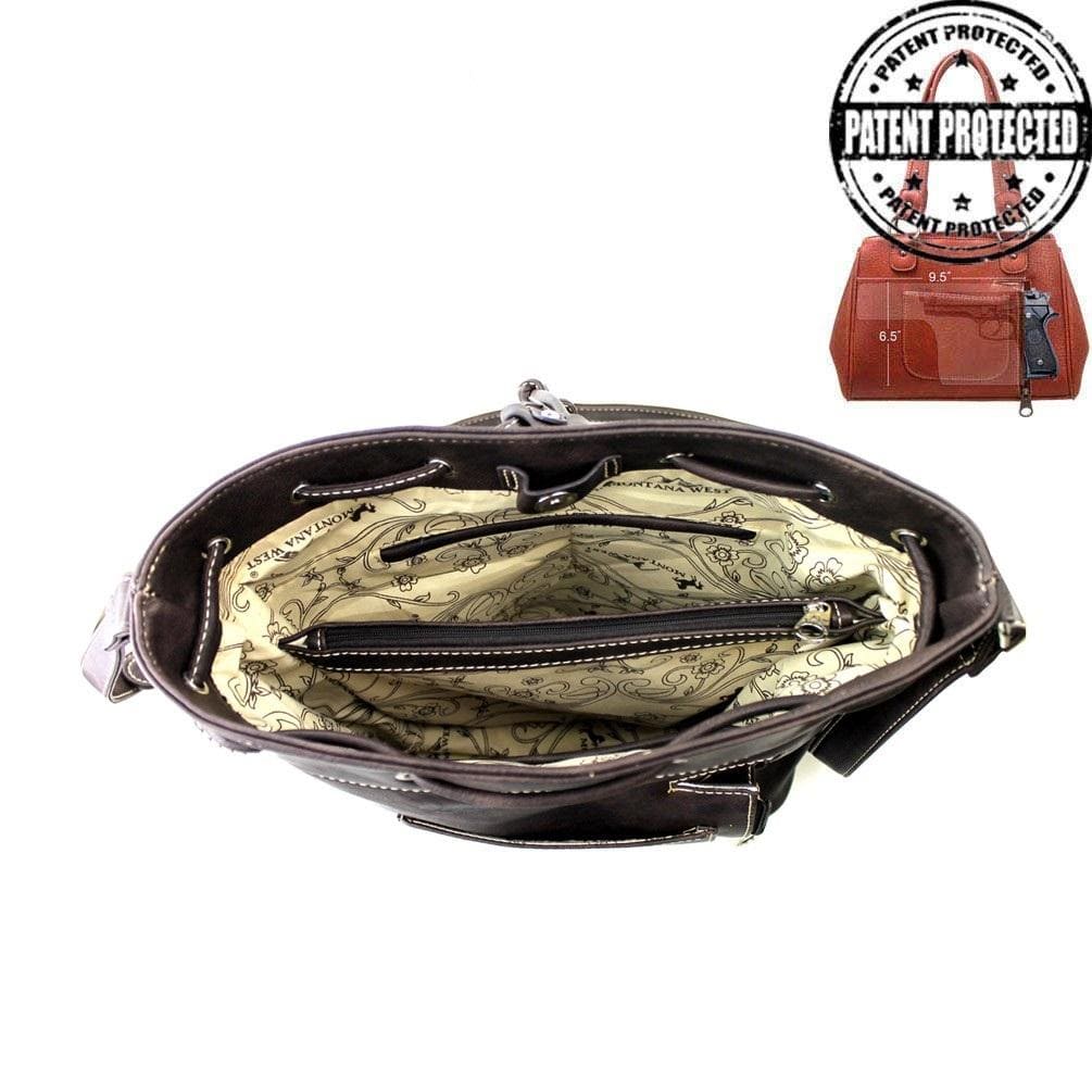 Montana West® Fringe Collection Concealed Carry Purse Cross Body Firearm Shoulder Bag Handgun Purses - Tophatter Daily Deals