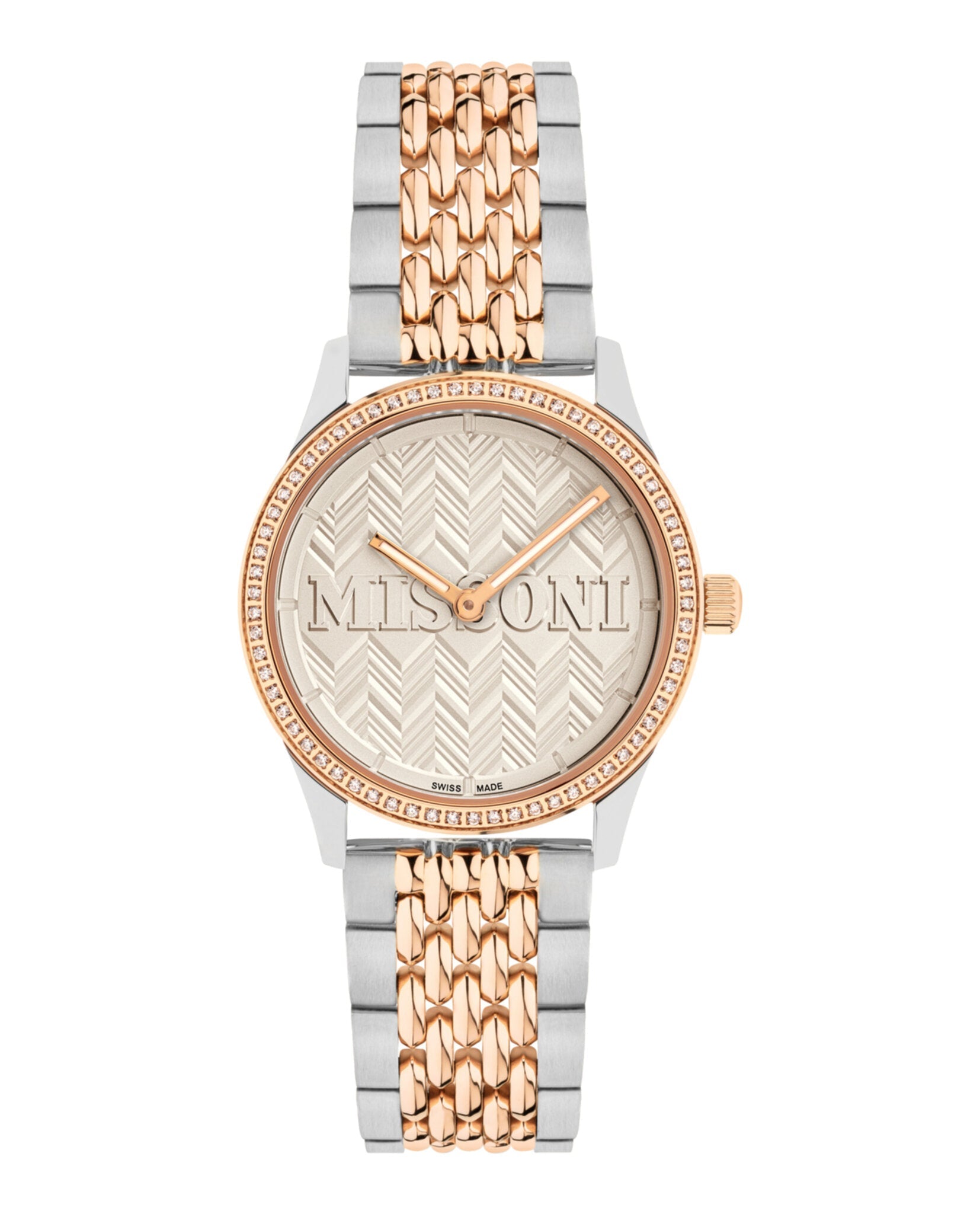 Missoni Zigzag Lover Diamond Watch Two Tone Watches - Tophatter Daily Deals
