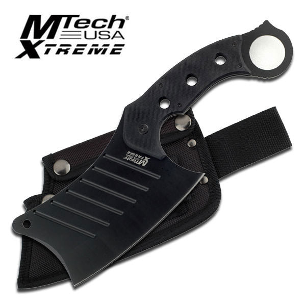 MTech Extreme 12" Fixed Blade Chopping Knife Stainless Full Tang Cleaver - TOPHATTER'S ARMORY DEALS Collectible Weapons - Tophatter Daily Deals