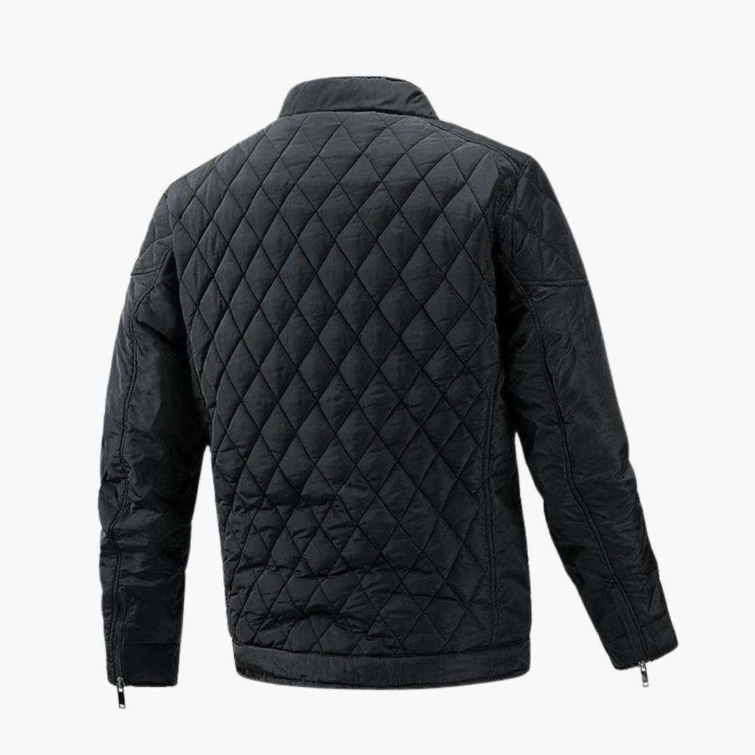 Lightweight Men's Quilted Jacket - Diamond, Insulated - Tophatter Daily Deals