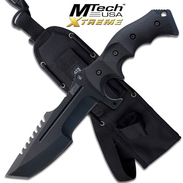 MTech Xtreme 5mm Thick Blade Hunting Tactical Military Knife Fixed Blade Collectible Weapons - Tophatter Daily Deals