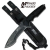 12" Stonewashed Tactical Drop Point Fixed Blade Knife G10 Handle - Tophatter's Army Products & Self Defense Collectible Weapons - Tophatter Daily Deals