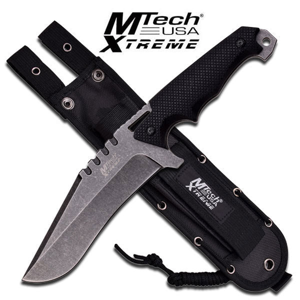 Stone Micarta Handle Big Tactical Fixed Blade Battle Knife 11.75" Collectible Weapons - Tophatter Daily Deals