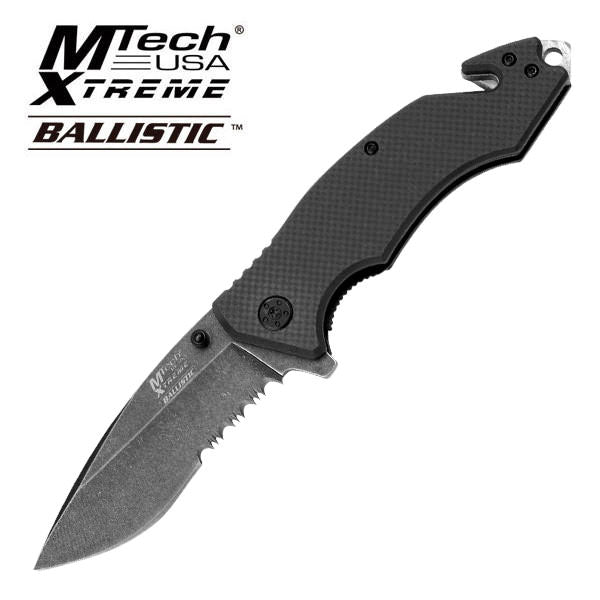 4.75 Inch MTech Xtreme Tactical and Rescue Spring Assisted Opening Knife - Tophatter's Army Products & Self Defense Collectible Weapons - Tophatter Daily Deals