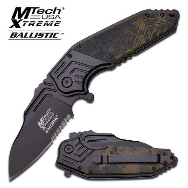 Urban Digital Camo Spring Assisted Opening Pocket Knife Collectible Weapons - Tophatter Daily Deals