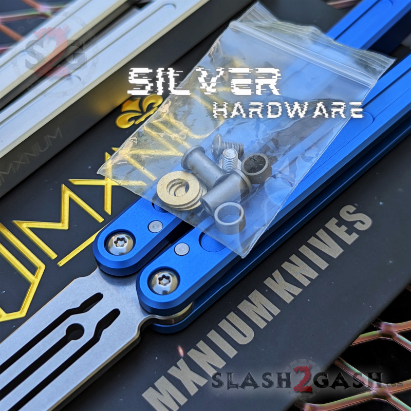 MXNIUM Channel Balisong Swordfish Butterfly Knife w/ Tuning Fork - DING Knife-Balisong - Tophatter Daily Deals