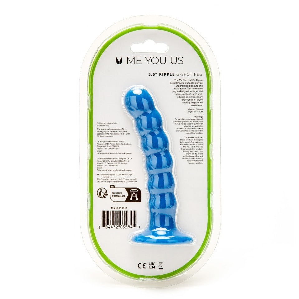 Me You Us 5.5 Inch Ripple G Spot Peg Dildo > Dildos > Strap On Dildos - Tophatter Daily Deals