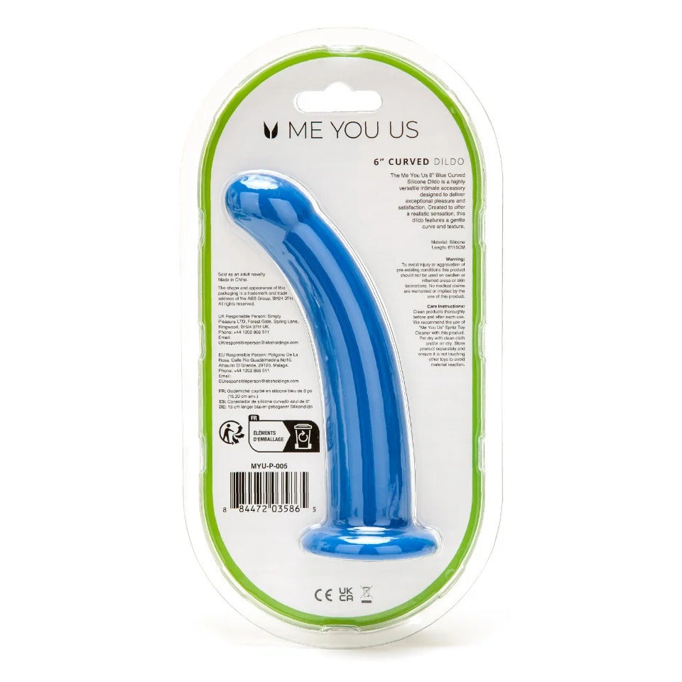 Me You Us 6 Inch Curved Silicone Dildo – Silicone Dildo > Dildos > Strap On Dildos - Tophatter Daily Deals