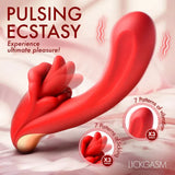 Lusty Licker (Red) – Silicone Licking Vibrator with Vibrating Shaft > Vibrators > Unconventional - Tophatter Daily Deals